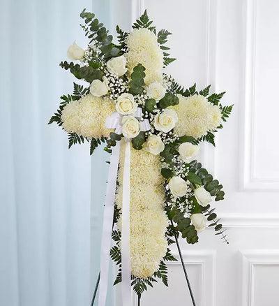 Peace & Prayers White Standing Cross Peace & Prayers White Standing Cross