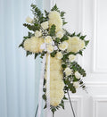 Peace & Prayers White Standing Cross