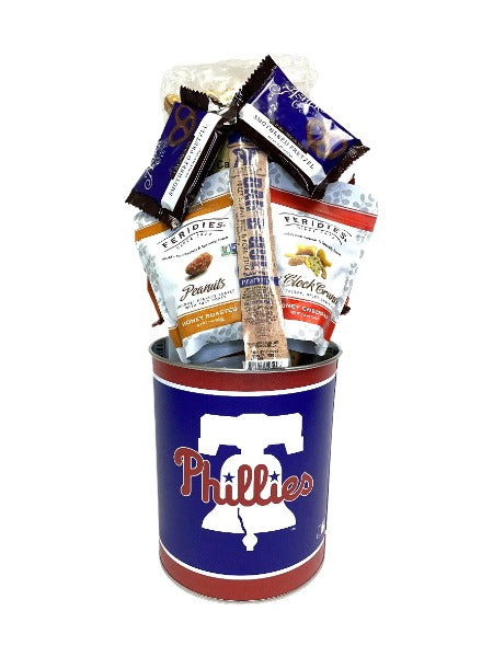 JGB Sports - Philadelphia Phillies  Gift Tin Basket - Made In America