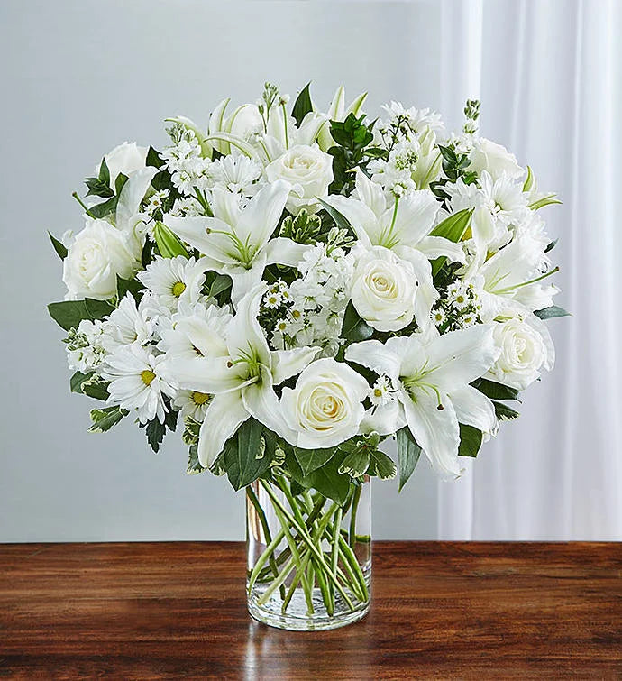Sincerest Sorrow All White Arrangement