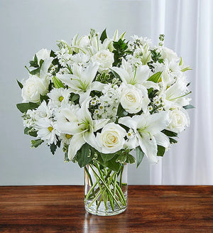 Sincerest Sorrow All White Arrangement