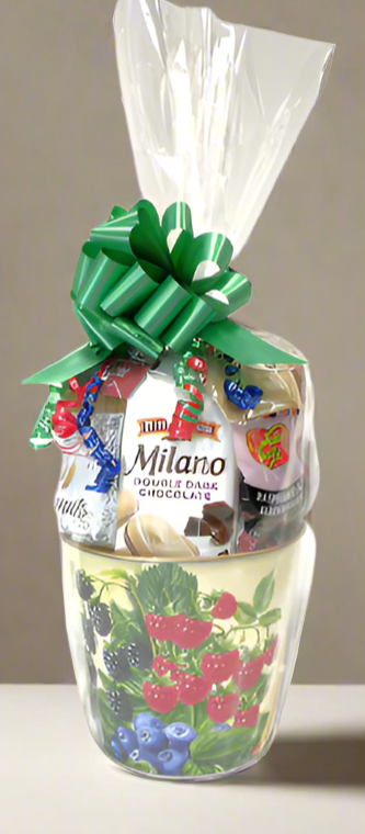 Small Berry Gift Tin Basket