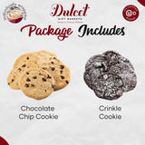 Boîte-cadeau de biscuits aux brisures de chocolat et de biscuits Froissés au Chocolat