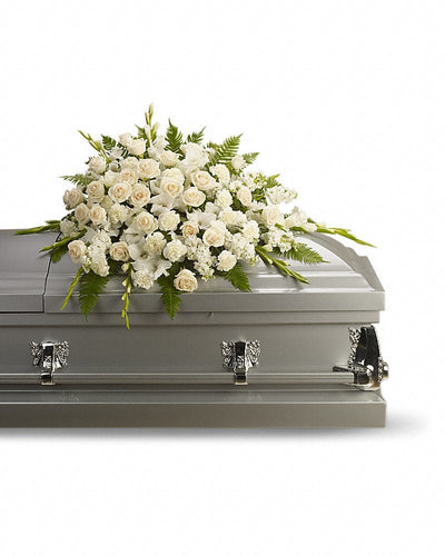 Silken Serenity Casket Spray Silken Serenity Casket Spray