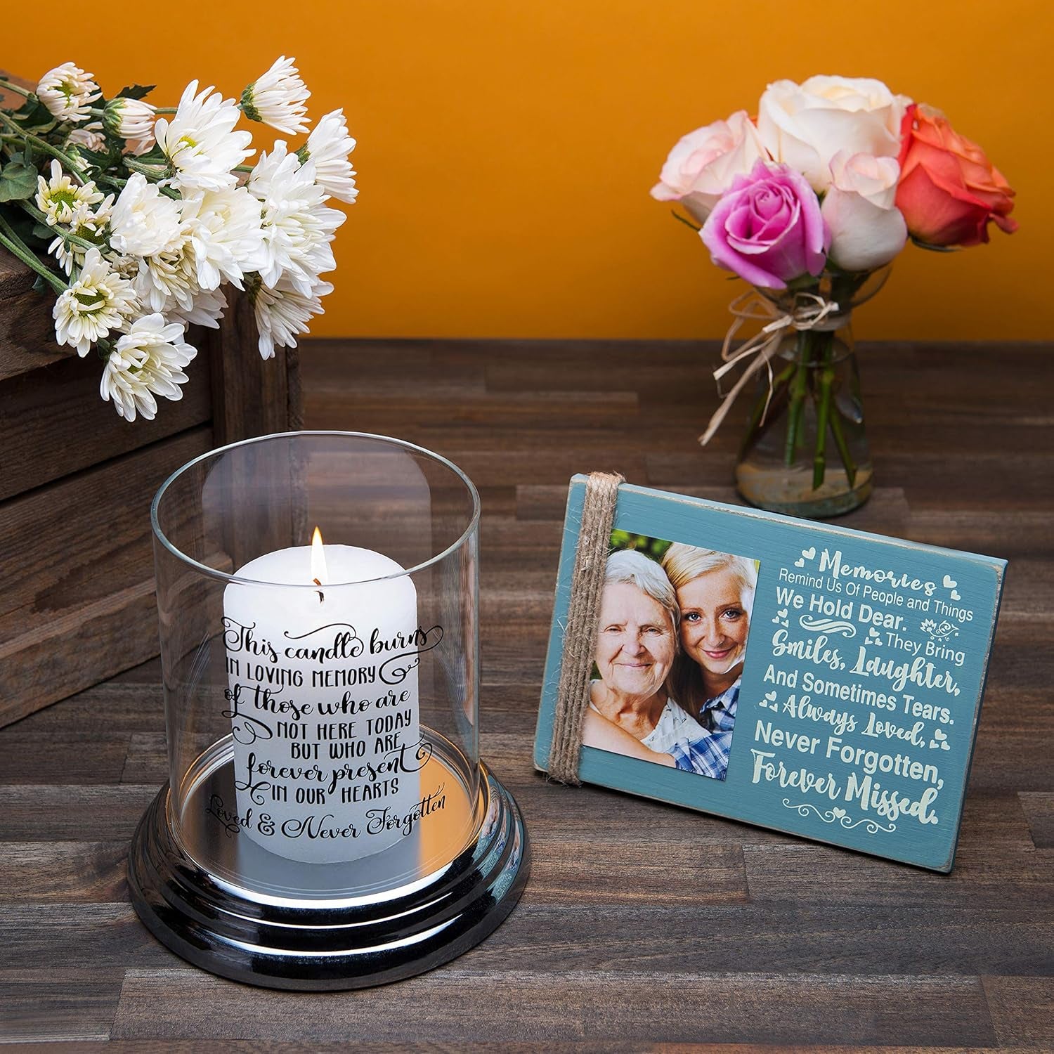 Memorial Picture Frame for Lost Loved One,In Memory of Loved One Gifts,Bereavement Gifts for Loss of Father, Mother, Grandparents,Memorial Frames for Loved One, Holds 4"X6" Photo,Wholesale Pricing