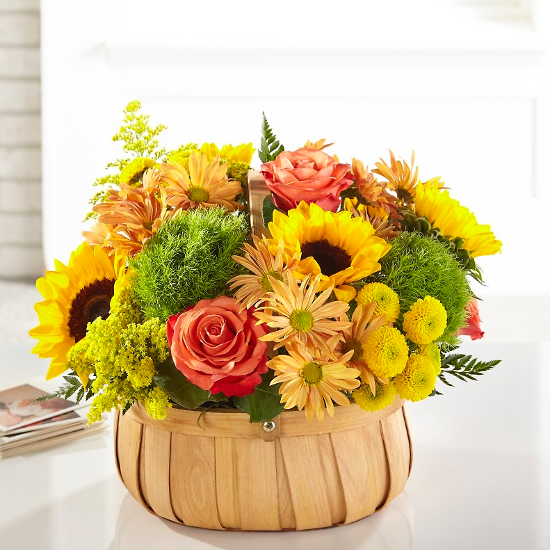 Harvest Sunflower Basket