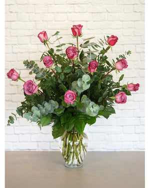 One Dozen Premium Lavender Roses