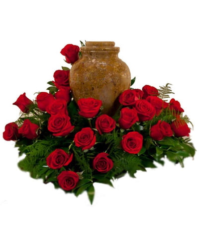 Red Rose Cremation Wreath Red Rose Cremation Wreath