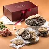 Boîte-cadeau de biscuits aux brisures de chocolat et de biscuits Froissés au Chocolat