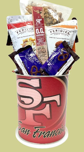 JGB Sports - San Francisco 49ers Gift Tin Basket - Made In America