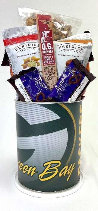 JGB Sports - Green Bay Packers Gift Tin Basket - Made In America