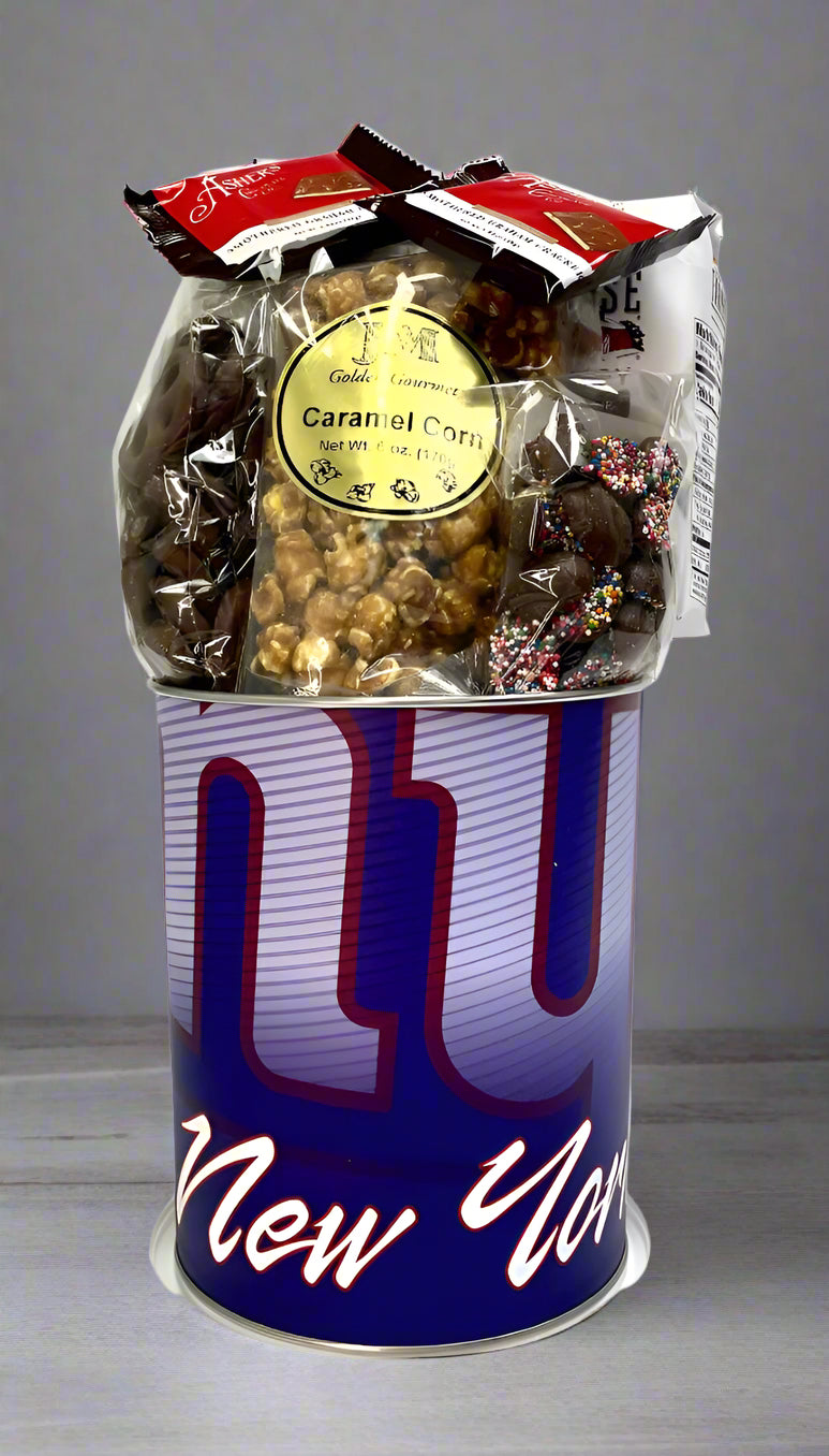 JGB Sports - New York Giants Gift Tin Basket - Made In America