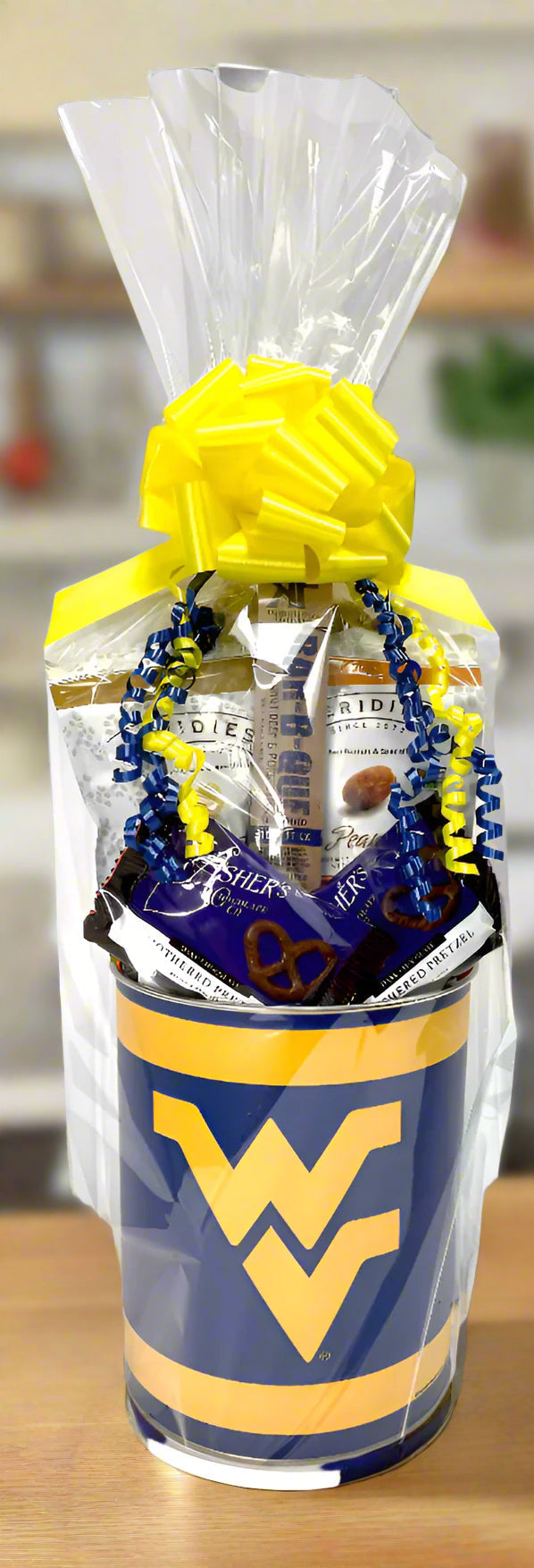 JGB Sports - West Virginia Mountaineers Gift Tin Basket - Made In America