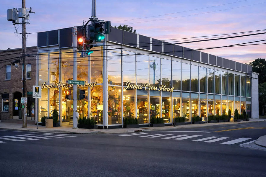 Front exterior of James Cress Florist in Smithtown, NY