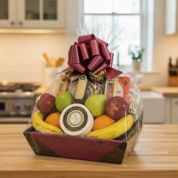 Cesta de regalo "Frutas, Quesos y Más" de Jenny