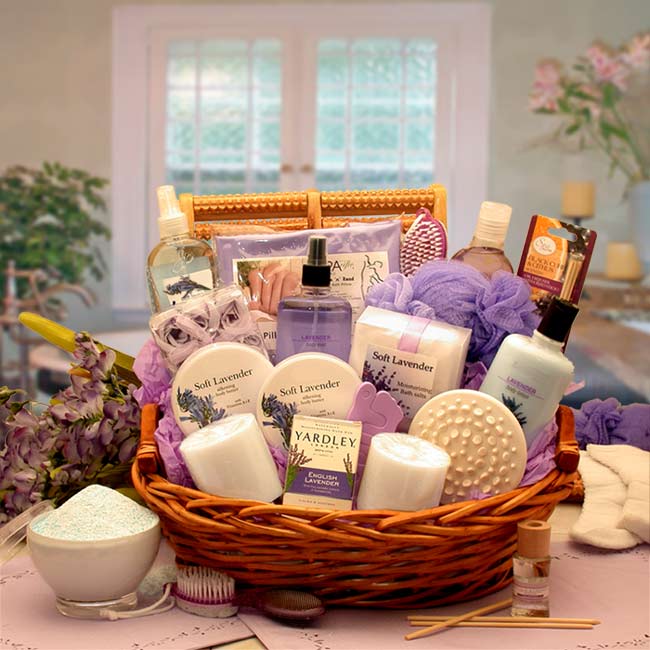 The Essence of Lavender Spa Gift Basket
