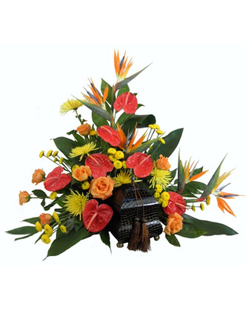 Tropical Paradise Cremation Setting