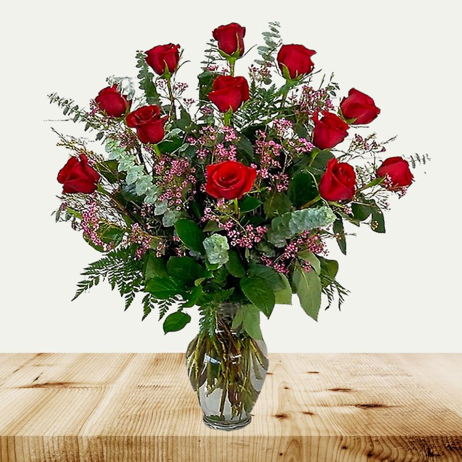 One Dozen Ultimate Red Roses